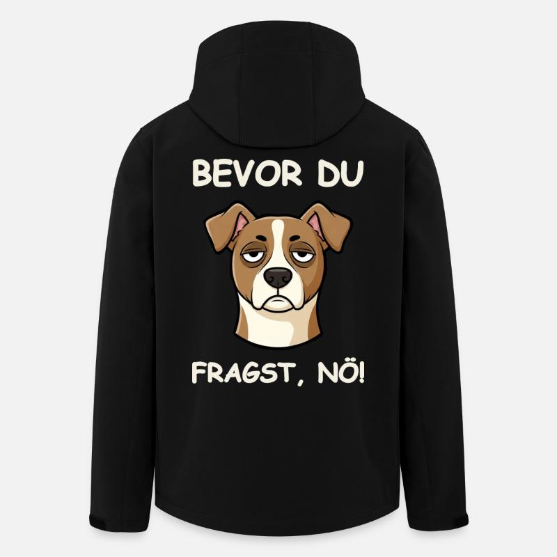 Just nope dog funny saying - Men’s Recycled Softshell Jacket by Stanley/Stella - black