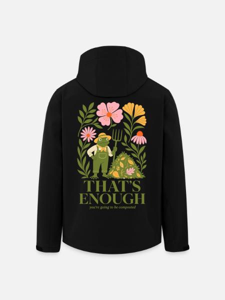 Urban Gardening That's Enough Compost - Men’s Recycled Softshell Jacket by Stanley/Stella - black