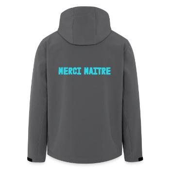 MEISTER. VIELEN DANK. DANKE, MEISTER. MEISTER. MEISTER-GESCHENK - Recycelte Männer Softshell-Jacke von Stanley/Stella - Schwarz - Hinten - AI Model Male 185 light (185cm)