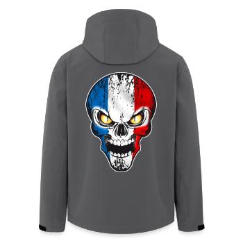 Skull France - Veste softshell homme en polyester recyclé Stanley/Stella - noir - Dos - AI Model Male 185 light (185cm)