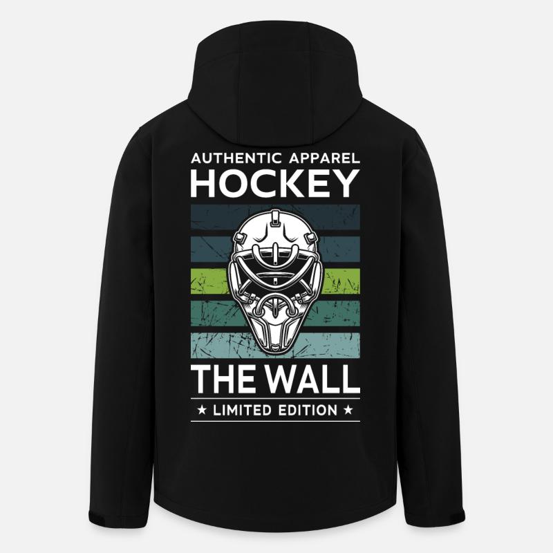 Hockey le mur - Veste softshell homme en polyester recyclé Stanley/Stella - noir