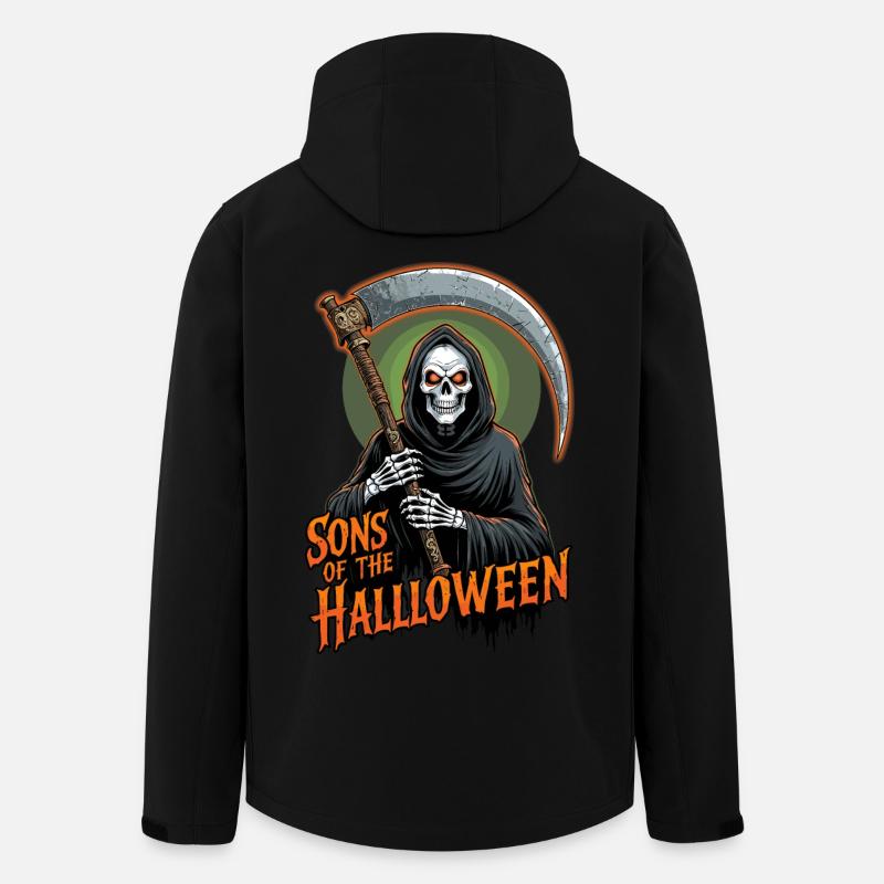 Faucheuse d’Halloween - Veste softshell homme en polyester recyclé Stanley/Stella - noir