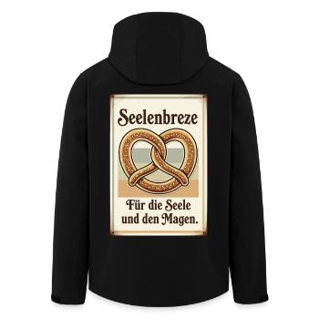 Soul Pretzel - Men’s Recycled Softshell Jacket by Stanley/Stella - black - Back - AI Model Male 185 light (185cm)