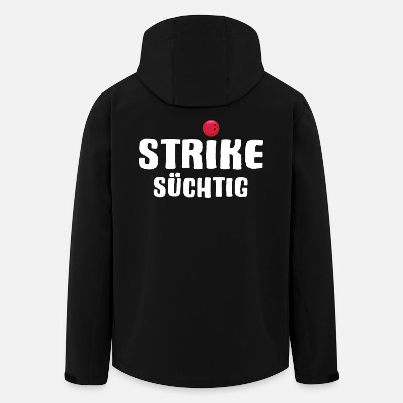 Bowling Strike Bowling Team - Men’s Recycled Softshell Jacket by Stanley/Stella - black