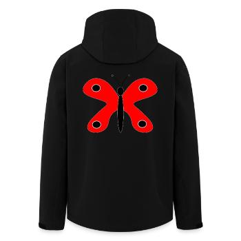 Cadeau pour la fête des mères : Idée de cadeau pour la fête des mères - Veste softshell homme en polyester recyclé Stanley/Stella - noir - Dos - AI Model Male 185 light (185cm)
