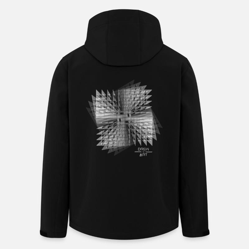 Techno / Illusion / DREW ART - Veste softshell homme en polyester recyclé Stanley/Stella - noir