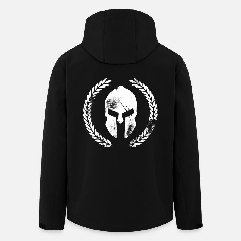 Sparta mit lorbeerkranz - Recycelte Männer Softshell-Jacke von Stanley/Stella - Schwarz