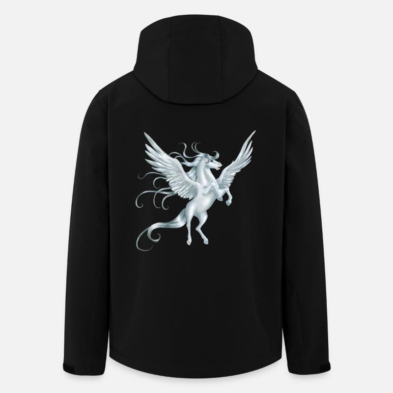 Pegasus aux ailes déployées - Veste softshell homme en polyester recyclé Stanley/Stella - noir