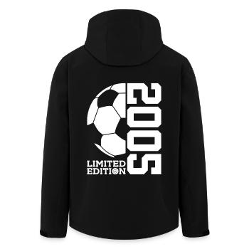 LIMITED EDITION 2005 FUßBALL 21. GEBURTSTAG - Recycelte Männer Softshell-Jacke von Stanley/Stella - Schwarz - Hinten - AI Model Male 185 light (185cm)
