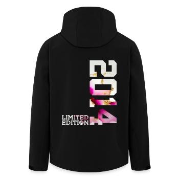 12E ANNIVERSAIRE ÉDITION LIMITÉE 2014 - Veste softshell homme en polyester recyclé Stanley/Stella - noir - Dos - AI Model Male 185 light (185cm)