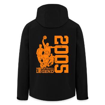BASKETBALL LEGEND 2005 BASKETBALL 21ST BIRTHDAY - Men’s Recycled Softshell Jacket by Stanley/Stella - black - Back - AI Model Male 185 light (185cm)