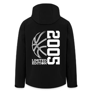LIMITED EDITION 2005 BASKETBALL 21. GEBURTSTAG - Recycelte Männer Softshell-Jacke von Stanley/Stella - Schwarz - Hinten - AI Model Male 185 light (185cm)