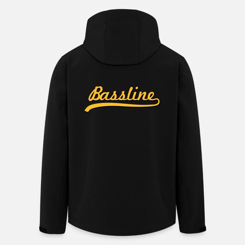 Bassline / Dubstep / Techno / Bass - Men’s Recycled Softshell Jacket by Stanley/Stella - black
