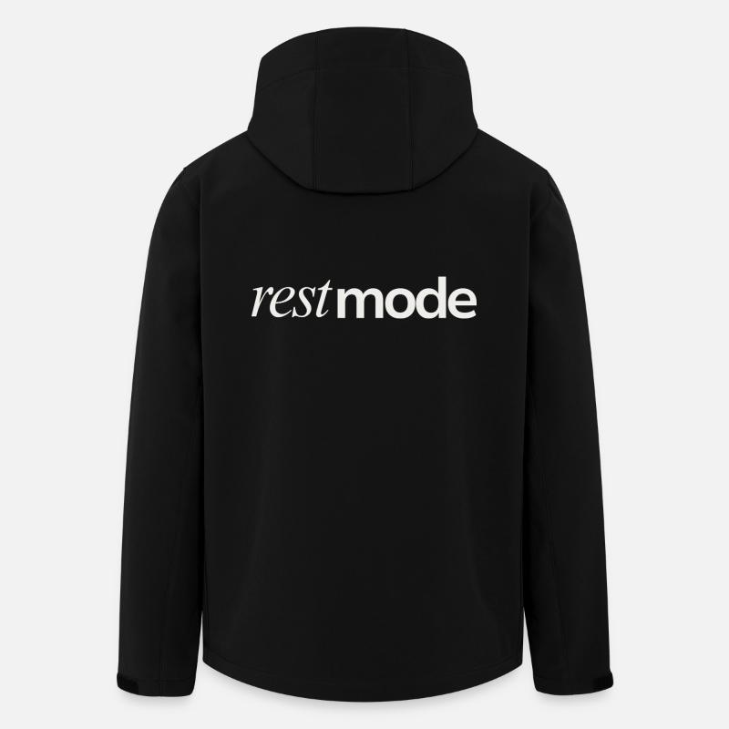 Rest Mode Mood - Recycelte Männer Softshell-Jacke von Stanley/Stella - Schwarz