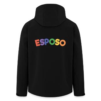 Esposo Husband To Be Groom Married Men Wedding - Men’s Recycled Softshell Jacket by Stanley/Stella - black - Back - AI Model Male 185 light (185cm)
