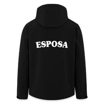 Esposa Cool Wife To Be Bride Couple Wedding Gift - Men’s Recycled Softshell Jacket by Stanley/Stella - black - Back - AI Model Male 185 light (185cm)