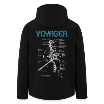 Voyager - Veste softshell homme en polyester recyclé Stanley/Stella - noir - Dos - AI Model Male 185 light (185cm)