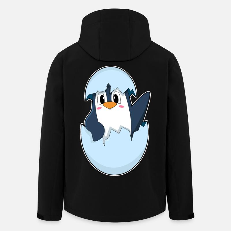 Pinguin Eierschale - Recycelte Männer Softshell-Jacke von Stanley/Stella - Schwarz