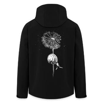 Pissenlit Pissenlit Escargot - Veste softshell homme en polyester recyclé Stanley/Stella - noir - Dos - AI Model Male 185 light (185cm)