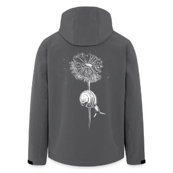 Pissenlit Pissenlit Escargot - Veste softshell homme en polyester recyclé Stanley/Stella - charbon - Dos - AI Model Male 185 light (185cm)