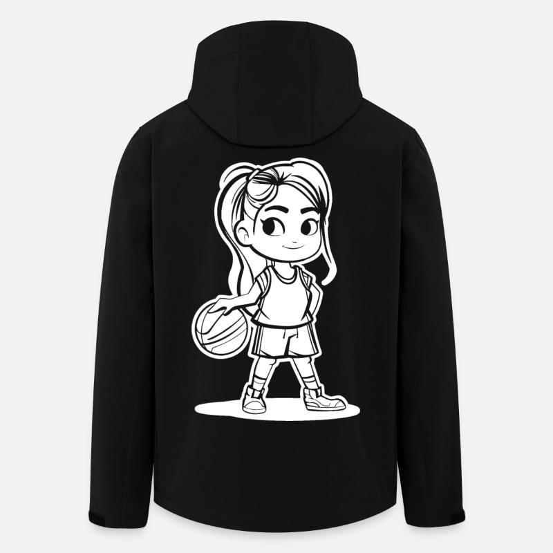 Basketballerin - Recycelte Männer Softshell-Jacke von Stanley/Stella - Schwarz