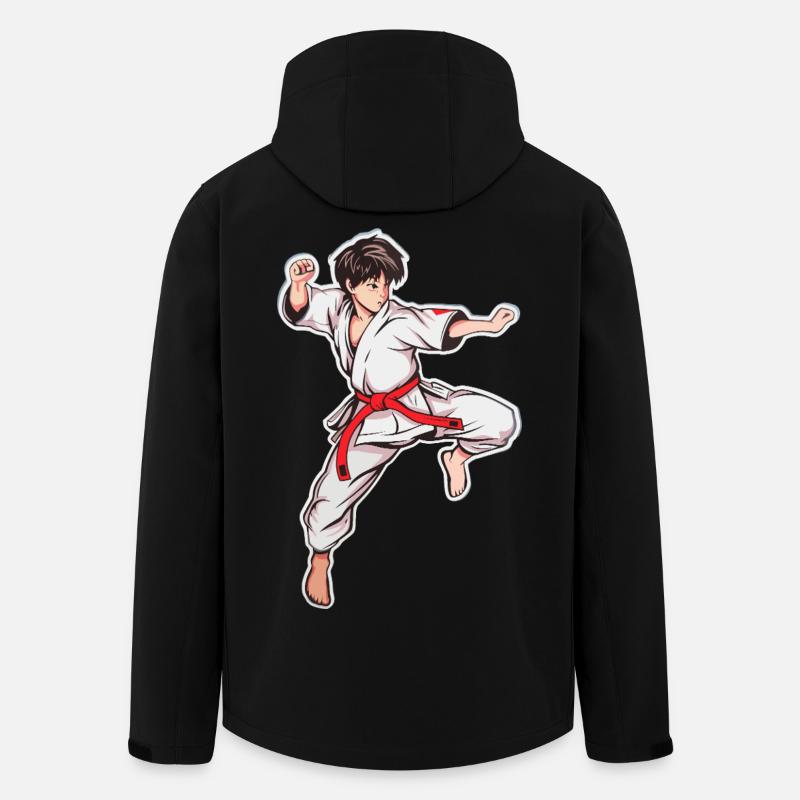 Karate Boy - Men’s Recycled Softshell Jacket by Stanley/Stella - black