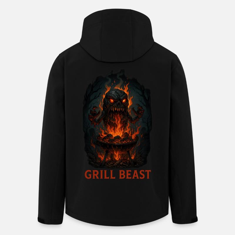 Grill Beast - Men’s Recycled Softshell Jacket by Stanley/Stella - black