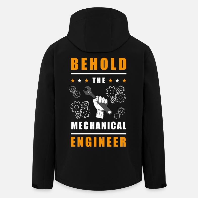 Mechanik-Ingenieur Design - Recycelte Männer Softshell-Jacke von Stanley/Stella - Schwarz