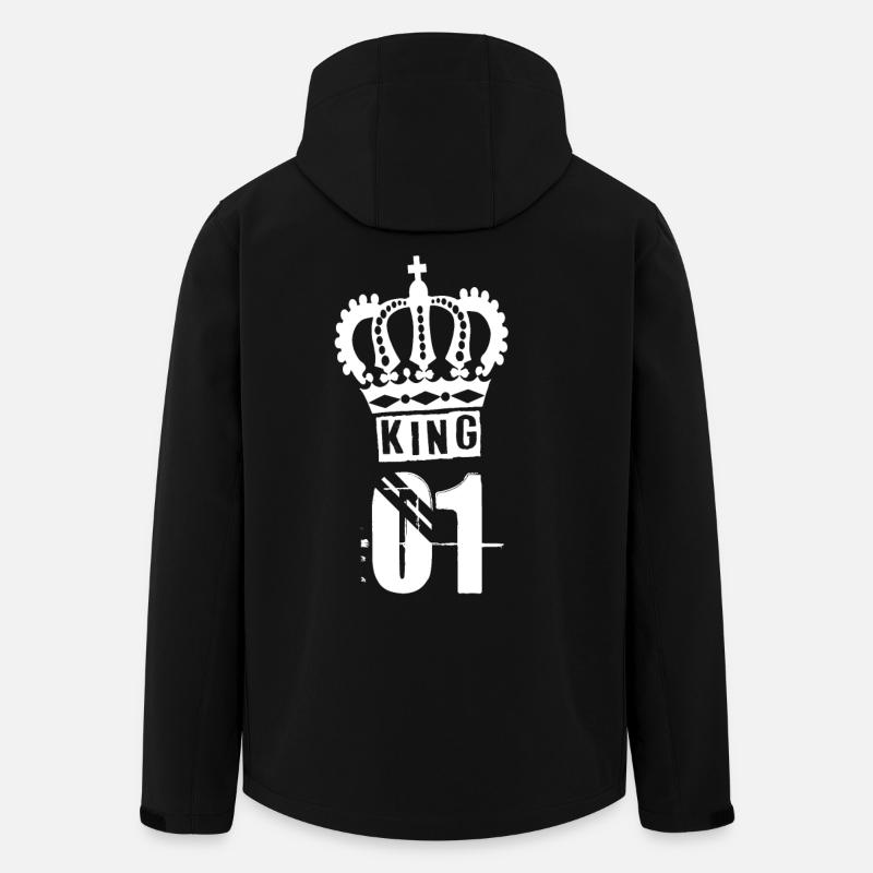 KING - Recycelte Männer Softshell-Jacke von Stanley/Stella - Schwarz
