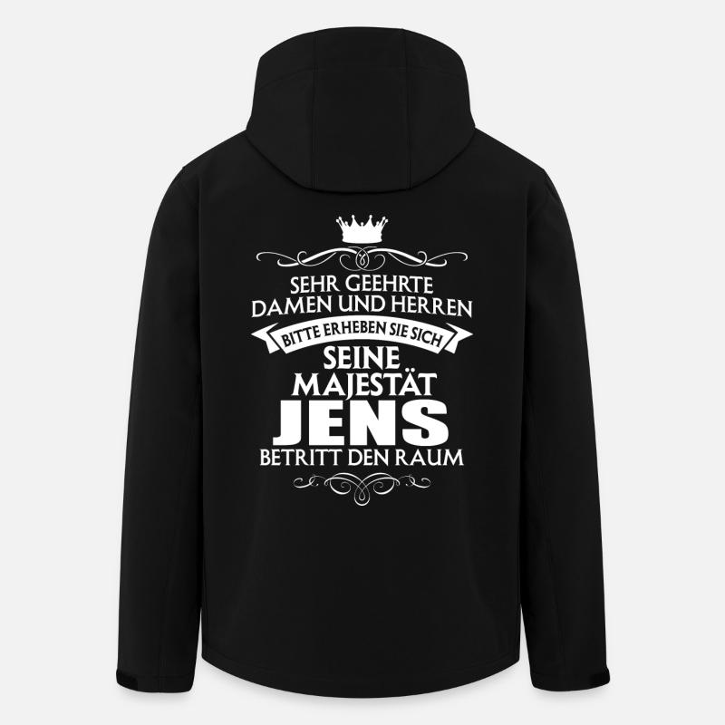 JENS - Majestät - Recycelte Männer Softshell-Jacke von Stanley/Stella - Schwarz