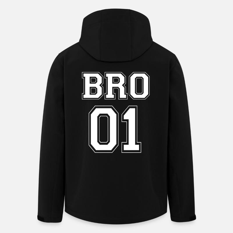BRO 01 - White Edition - Recycelte Männer Softshell-Jacke von Stanley/Stella - Schwarz