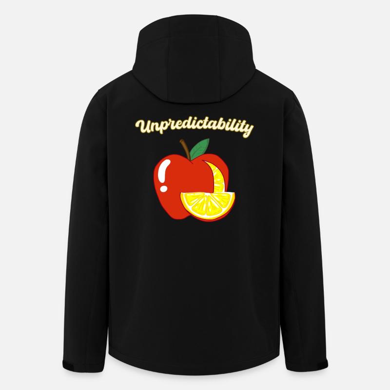 Unpredictability Apple Lemon Motivational Design - Men’s Recycled Softshell Jacket by Stanley/Stella - black