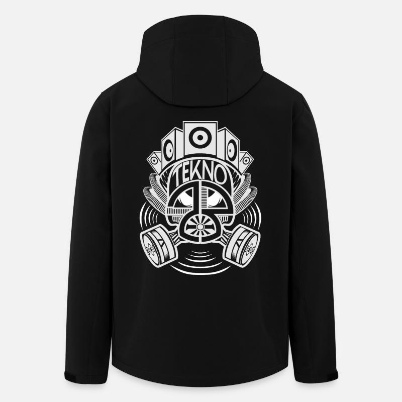 Tekno 23 gas mask - Recycelte Männer Softshell-Jacke von Stanley/Stella - Schwarz