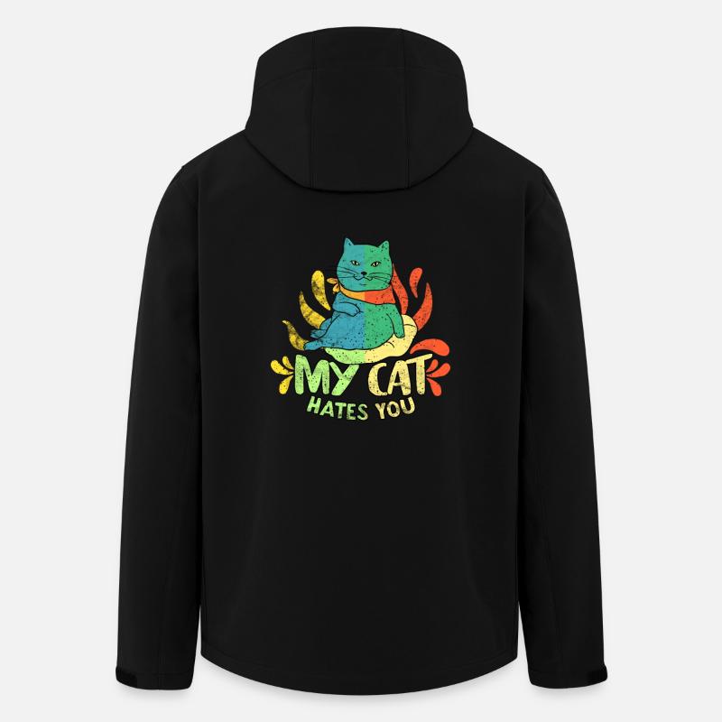 Mon chat vous déteste - Veste softshell homme en polyester recyclé Stanley/Stella - noir