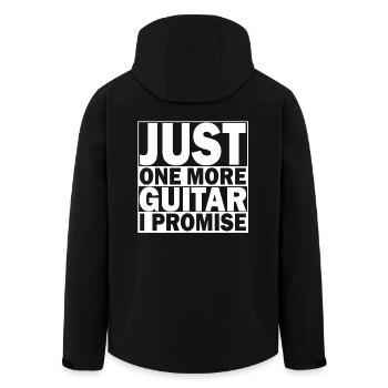 Cooles und lustiges Shirt Design Nur noch eine Gitarre Ich verspreche das TShirt der Männer - Recycelte Männer Softshell-Jacke von Stanley/Stella - Schwarz - Hinten - AI Model Male 185 light (185cm)