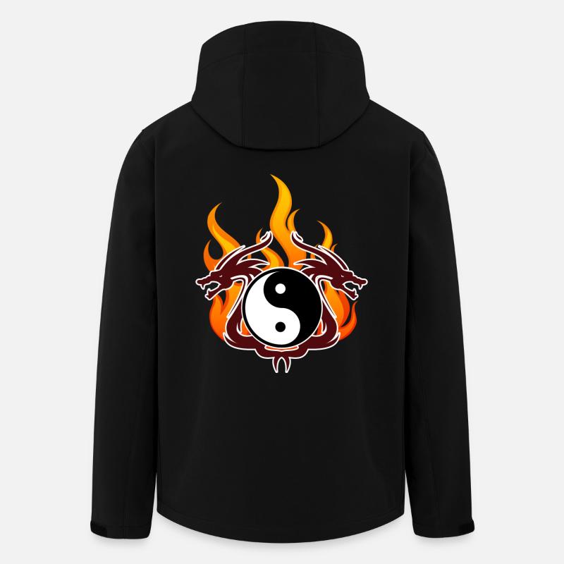 dragons - Veste softshell homme en polyester recyclé Stanley/Stella - noir