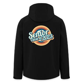 Senior Class Of 2023 Retro Graduation Party Geschenk - Recycelte Männer Softshell-Jacke von Stanley/Stella - Schwarz - Hinten - AI Model Male 185 light (185cm)