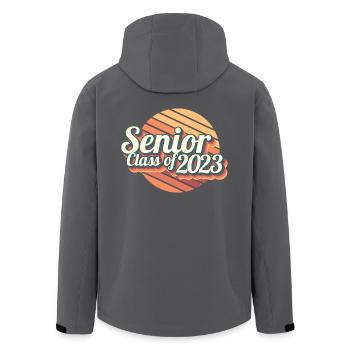 Senior Class Of 2023 Retro Graduation Party Geschenk - Recycelte Männer Softshell-Jacke von Stanley/Stella - Schwarz - Hinten - AI Model Male 185 light (185cm)