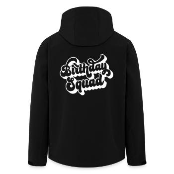 Birthday Squad Matching Gruppe Geburtstagsfeier Geschenk - Recycelte Männer Softshell-Jacke von Stanley/Stella - Schwarz - Hinten - AI Model Male 185 light (185cm)