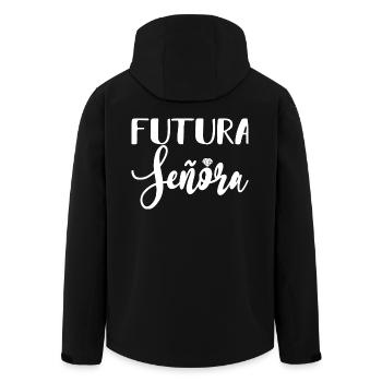 Futura Señora Engagement Bridal Shower Wedding - Men’s Recycled Softshell Jacket by Stanley/Stella - black - Back - AI Model Male 185 light (185cm)
