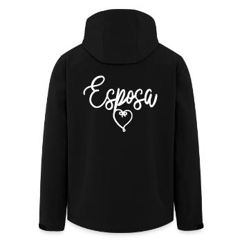 Esposa Cute Wife To Be Bride Couple Wedding Gift - Men’s Recycled Softshell Jacket by Stanley/Stella - black - Back - AI Model Male 185 light (185cm)