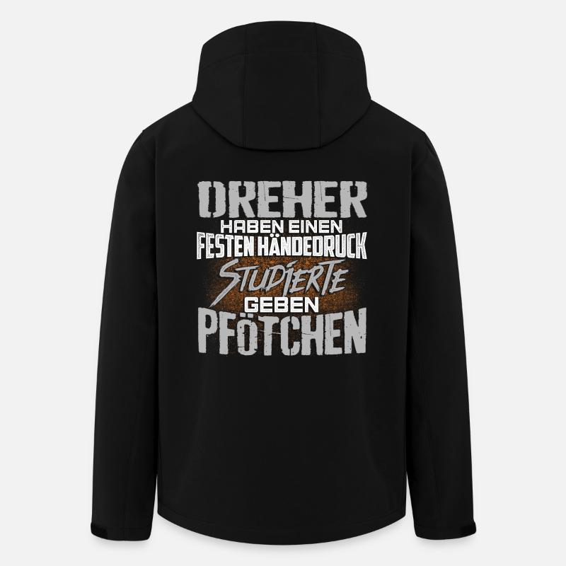 DREHER - fest - Recycelte Männer Softshell-Jacke von Stanley/Stella - Schwarz