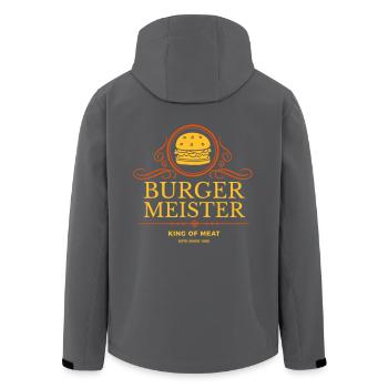 Mayor - Men’s Recycled Softshell Jacket by Stanley/Stella - black - Back - AI Model Male 185 light (185cm)