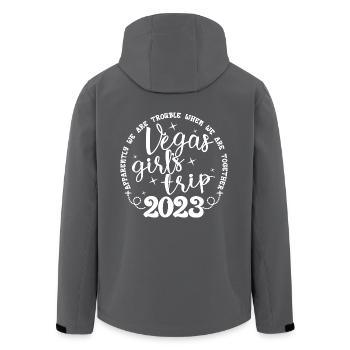 Vegas Girls Trip 2023 - Girls Trip Weekend Party - Men’s Recycled Softshell Jacket by Stanley/Stella - black - Back - AI Model Male 185 light (185cm)