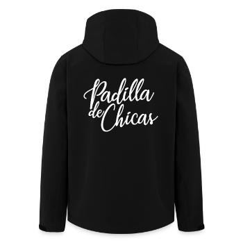Padilla de Chicas Bride's Gang Bridesmaid Wedding - Men’s Recycled Softshell Jacket by Stanley/Stella - black - Back - AI Model Male 185 light (185cm)