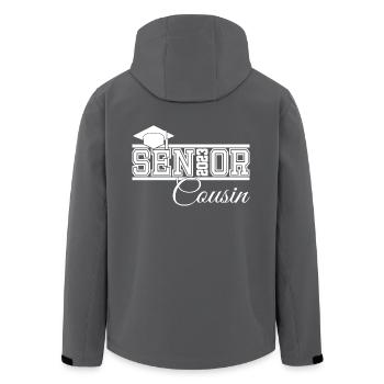 Senior 2023 Cousin Fier Cousin de Diplômé - Veste softshell homme en polyester recyclé Stanley/Stella - charbon - Dos - AI Model Male 185 light (185cm)