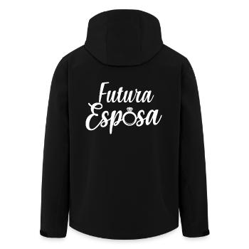 Futura Esposa Engagement Bridal Shower Wedding - Men’s Recycled Softshell Jacket by Stanley/Stella - black - Back - AI Model Male 185 light (185cm)