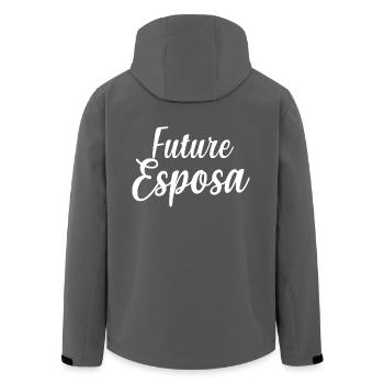 Future Esposa Engagement Bridal Shower Wedding - Men’s Recycled Softshell Jacket by Stanley/Stella - anthracite - Back - AI Model Male 185 light (185cm)