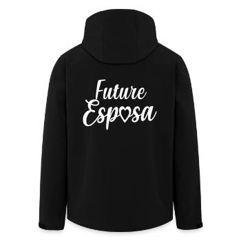 Future Esposa Engagement Bridal Shower Wedding - Men’s Recycled Softshell Jacket by Stanley/Stella - black - Back - AI Model Male 185 light (185cm)