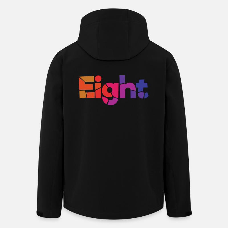 Acht-8-jähriger Geburtstag, 8-jähriges Jubiläum - Recycelte Männer Softshell-Jacke von Stanley/Stella - Schwarz